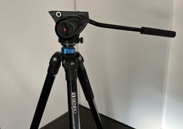 Videostativ Manfrotto 500 Fluid Video Head  mit Benro Stativ