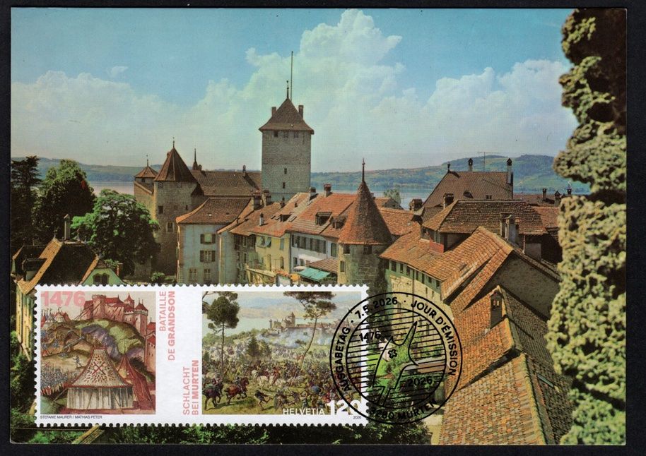 Tous les timbres: Maximumkarte Schlachten-Jubiläum Murten – Neuf (Voir description) à Dottikon par haeusibuh5