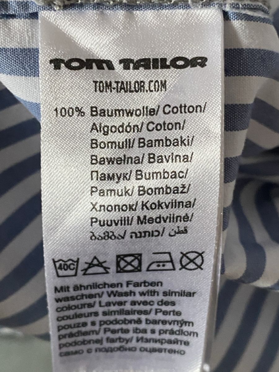 Tom Tailor Camicie: Herren Hemd Tom Tailor gestreift St. Moritz Baumwolle – Usato da Ossingen venduto da Blabaer 3