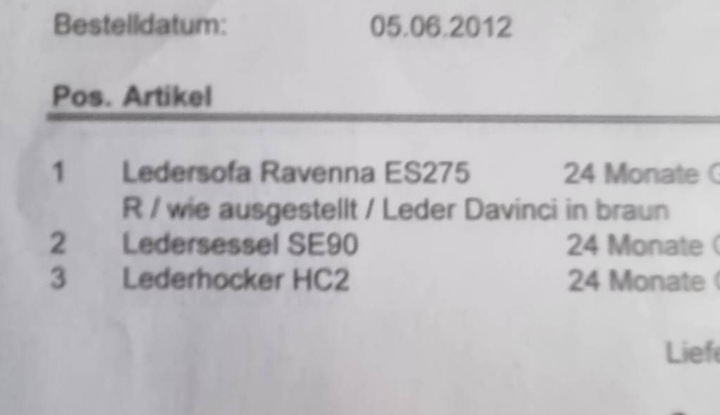 Divani: Ledersofa-Garnitur mit Sessel & Hocker  – Usato da Bürglen TG venduto da AlpiY12 3