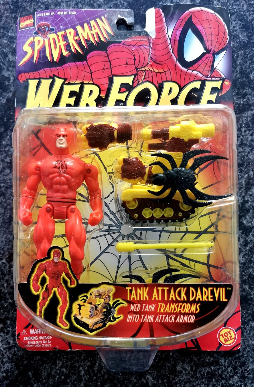Marvel Figuren: Tank Attack Daredevil 1997 Vintage Action Figur Spiderman – Neu und originalverpackt aus Rorschach von Actionvintage789