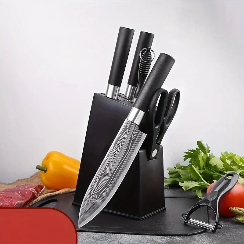 Coltelli da cucina: Messerset Küchenmesser Knochenmesser Zwei-in-Eins 6 Stuck – Nuovo (secondo la descrizione) da Unterägeri venduto da RmOnline 3