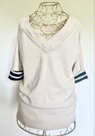 Pullover Occitana beige gestreift Grösse 36 guter Zustand