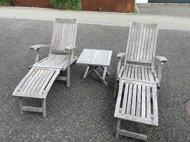 Sedie a sdraio: Teak Liegestuhl, Deckchair – Usato da Niederbüren venduto da 2607marcel 1