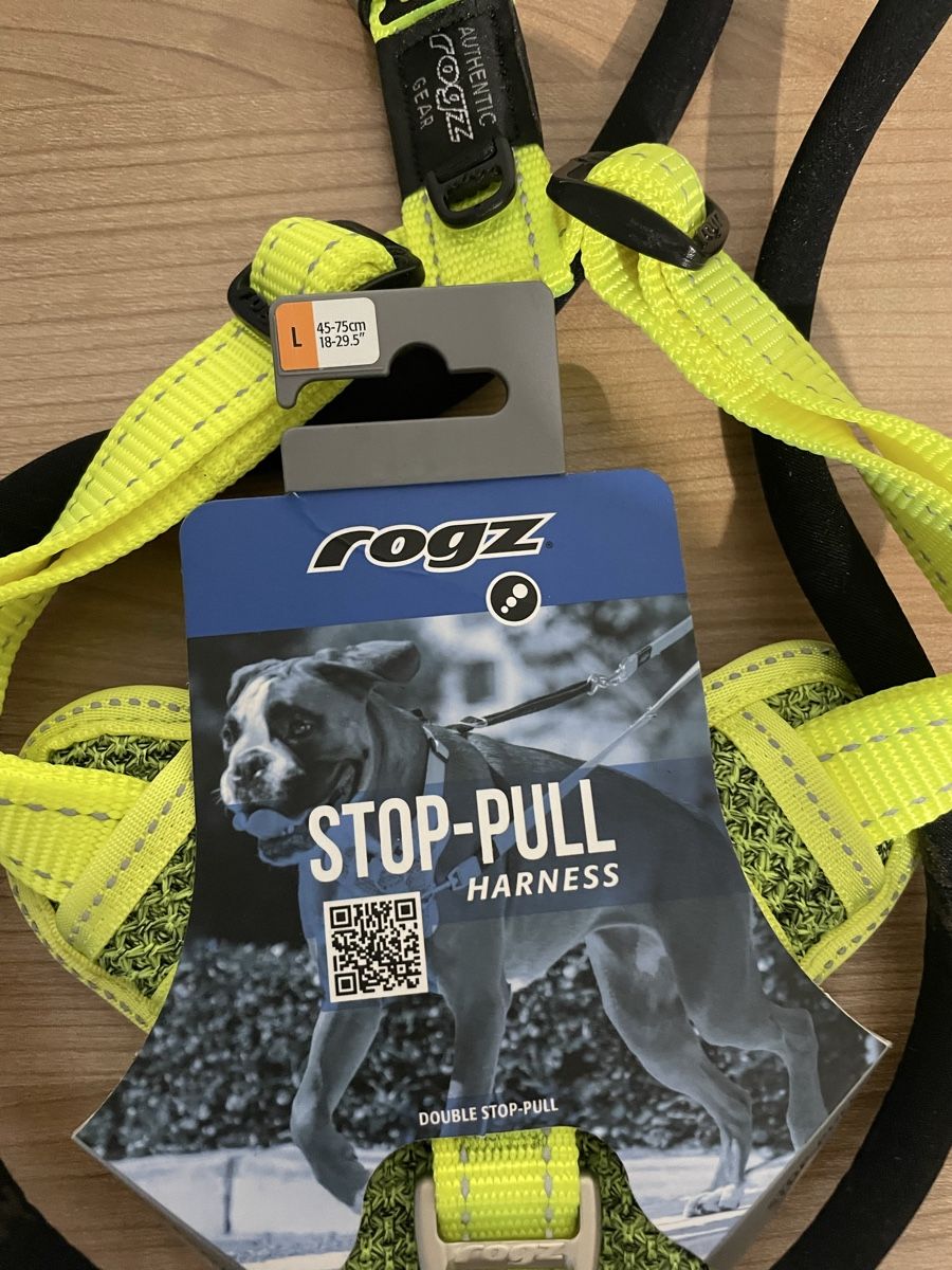 Flug- & Drachensport: Rogz Stop-Pull Harness Schwarz Gelb Groesse L neu – Neu und originalverpackt aus St. Gallen von Trader9000 1
