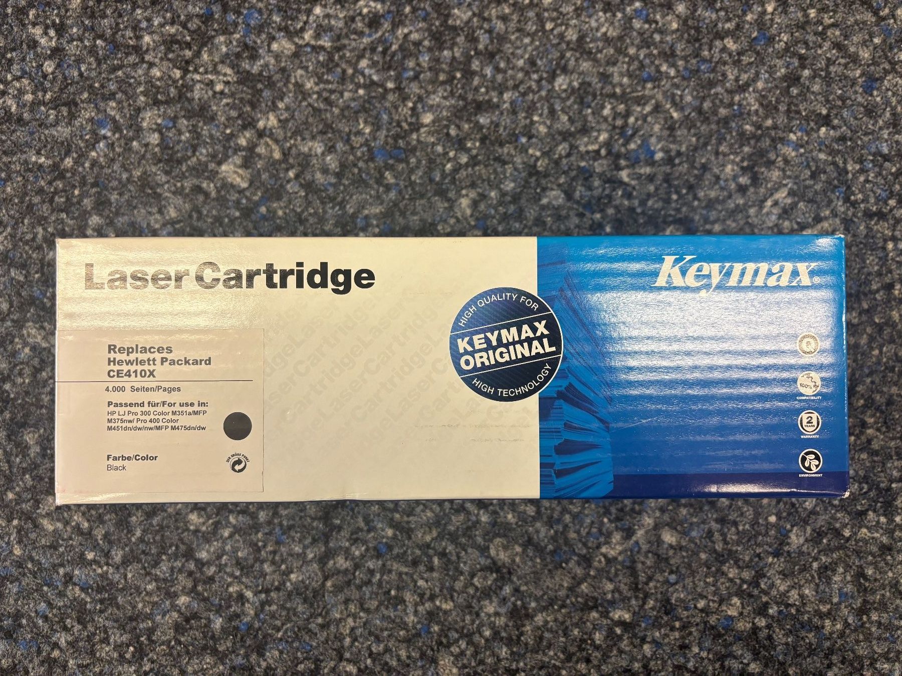 Cartucce per stampanti & toner: Keymax Toner CE410X schwarz neu – Nuovo e nell'imballaggio originale da Aarau venduto da ric_j2fq
