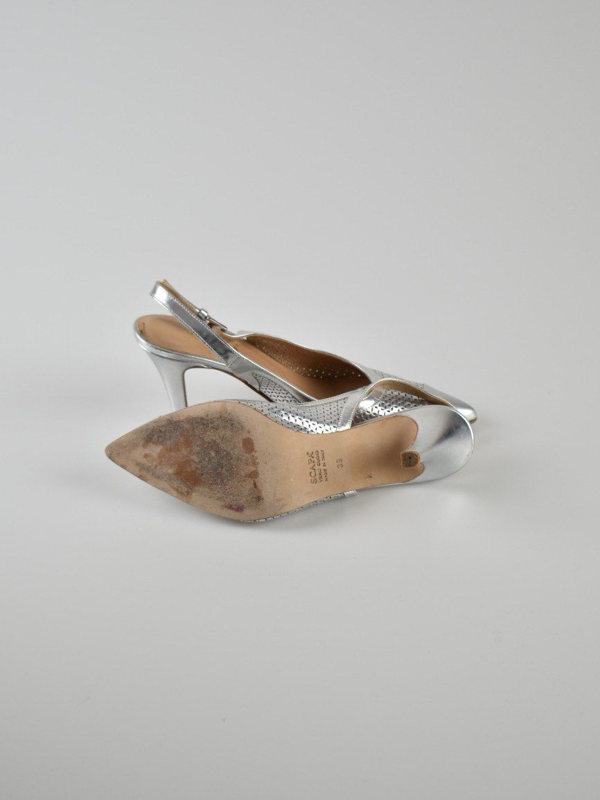 Scapa Scarpe da donna: Scapa Leder Slingback Pumps, silber, Gr.39 – Usato da Nürensdorf venduto da 2ND_STORY 8
