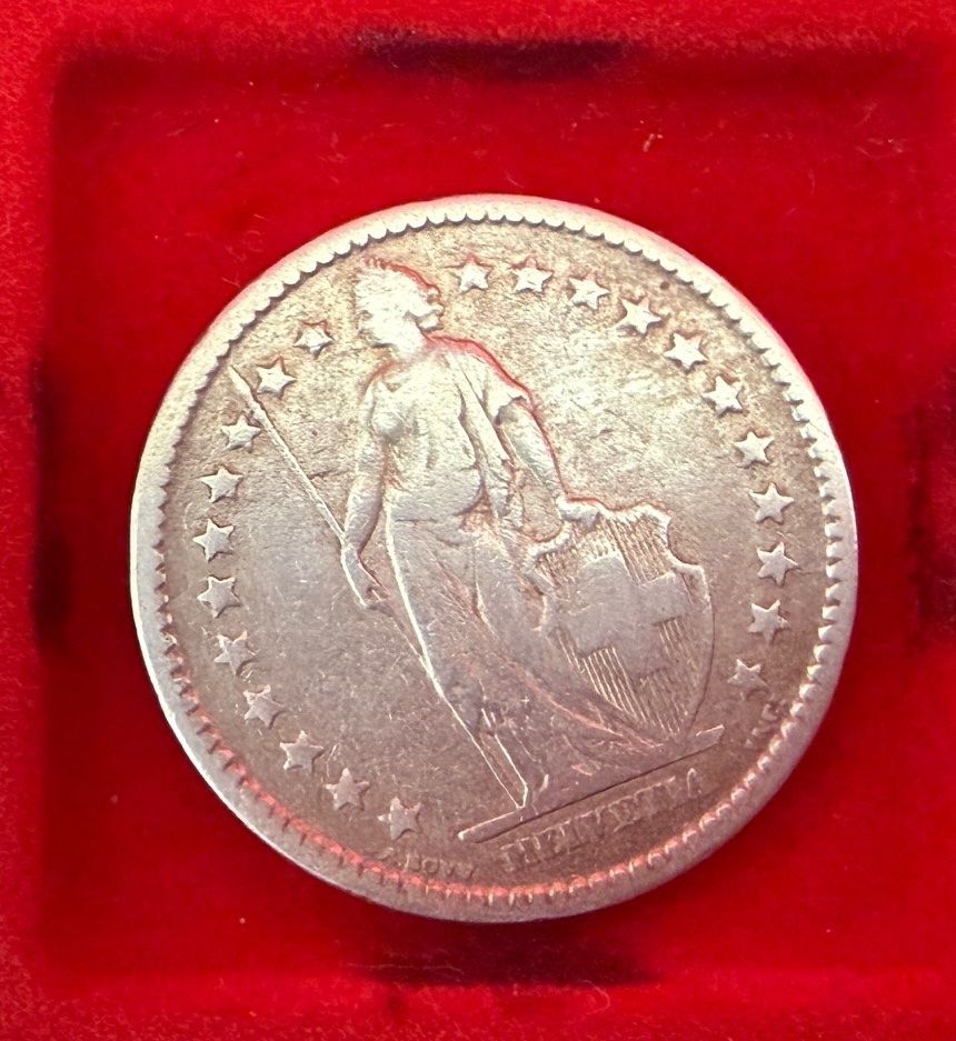 Alle Münzen: 2.00 Franken Stück 1878 - silber – Gebraucht aus Samedan von Gischpel25 1