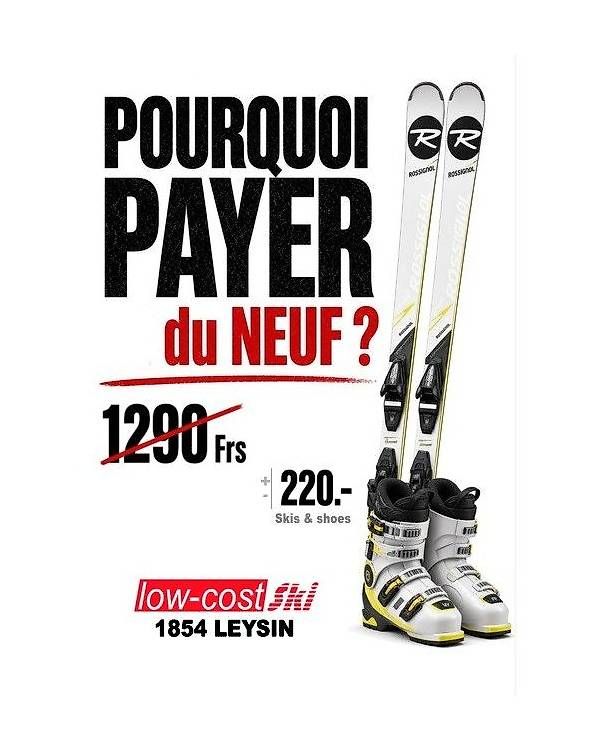Scarpe da uomo: QUI A DIT QUE LE SKI DEVAIT COÛTER UNE FORTUNE ? – Usato da Leysin venduto da Liquidation-404 7