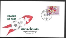 Sonderbrief Fussball EM 2008 CH/A Tag der Entscheidung 2002