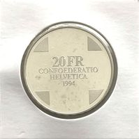 20 CHF - Pièce commémorative 1994 : Le Pont du Diable