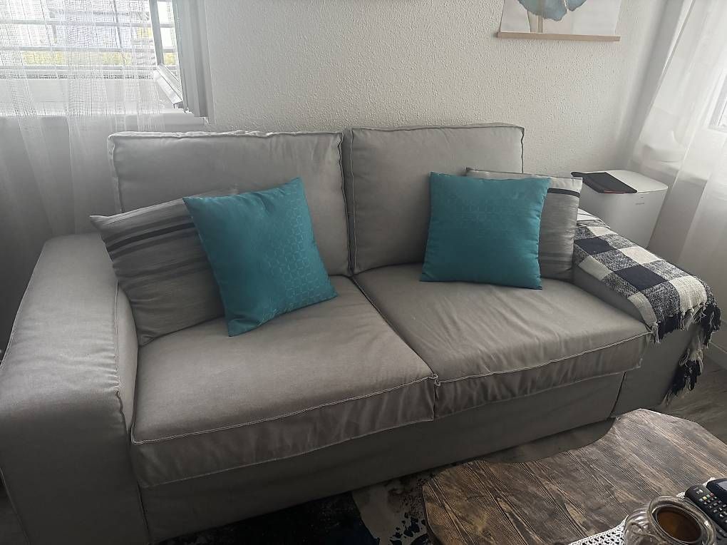 Ikea Sofas: Sofa Ikea hellgrau – D'occasion à Buttikon SZ par susi23 1