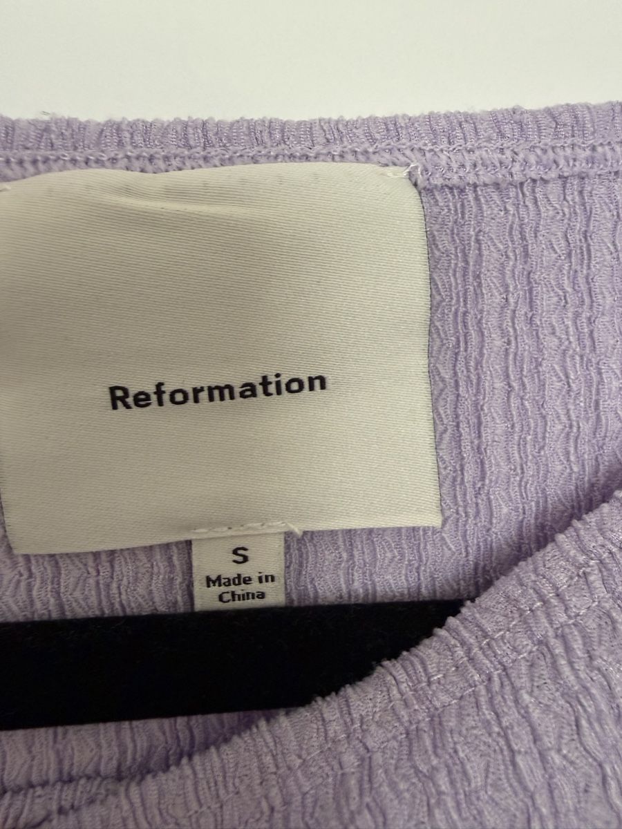 Reformation Top: Reformation Wiley Knit Top Lavender Size S – Usato da Uster venduto da b4x_ric 6