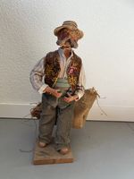 Vintage Bauernpuppe mit Heusack & Pfeife