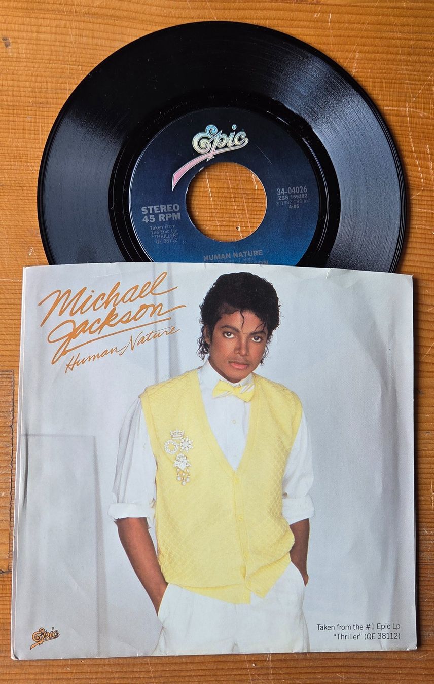 Dischi in vinile: MICHAEL JACKSON, Human Nature,  US 7"Single, TOP! – Usato da Kreuzlingen venduto da Cdschlumpf