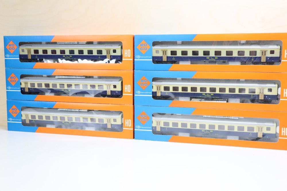 ROCO BLS 6 x Personenwagen Set H0 - 4238A / 4239A (Gebraucht) in ...