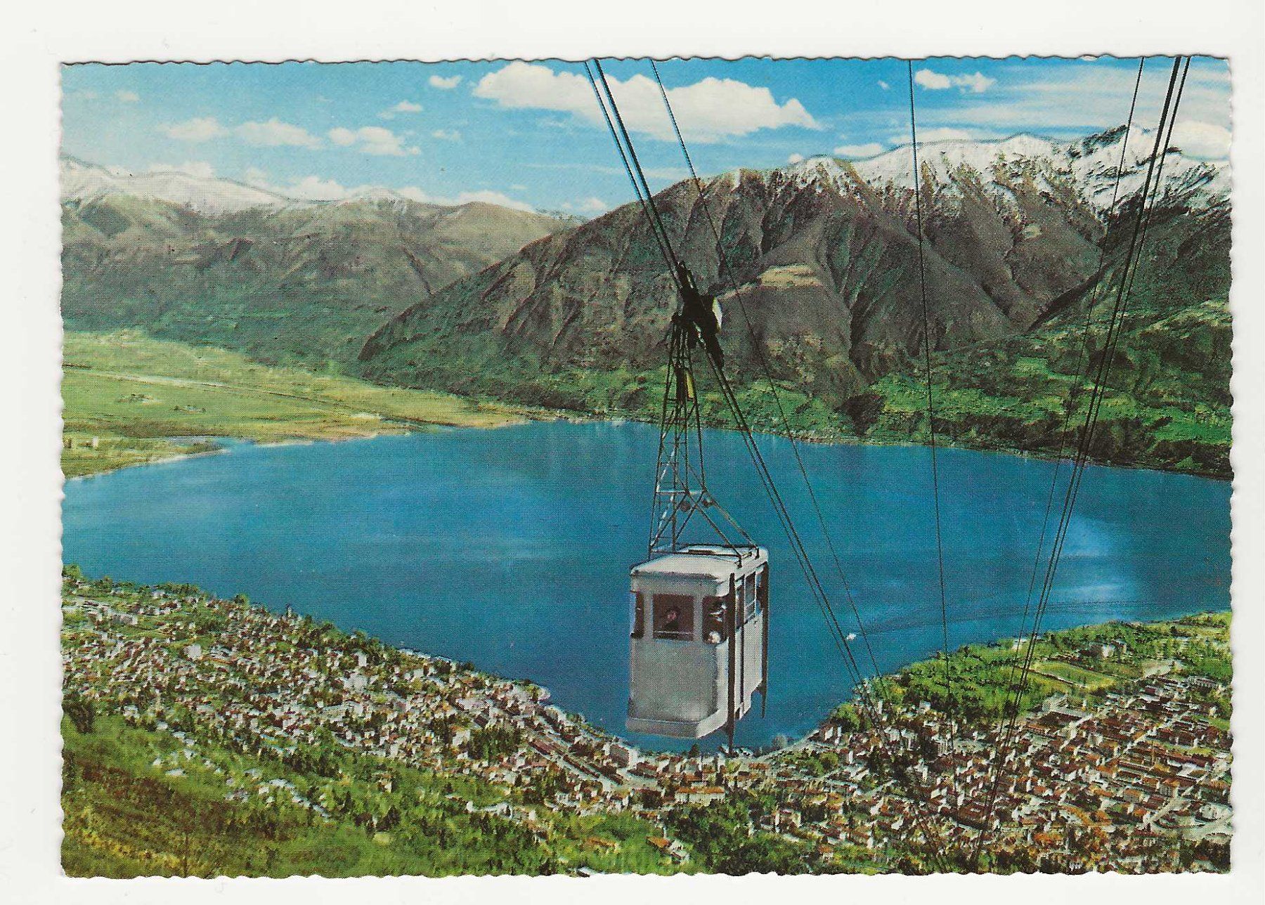 Cartoline postali: LOCARNO    SCHWEBEBAHN  ORSELINA - CARDADA – Usato da Küttigen venduto da rolypo