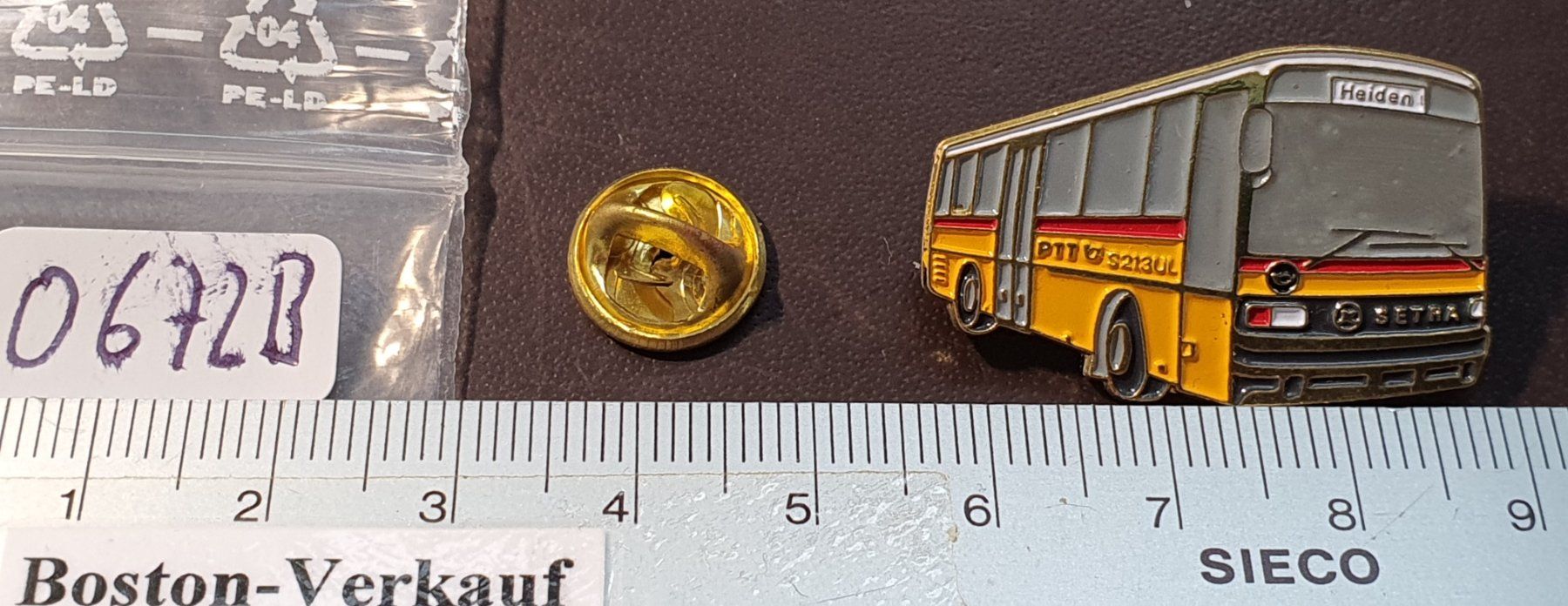 Setra Plaketten & Abzeichen: O672B - Pin Die Post PTT Postauto SETRA Heiden – Gebraucht aus Reinach BL von Boston-Verkauf 1