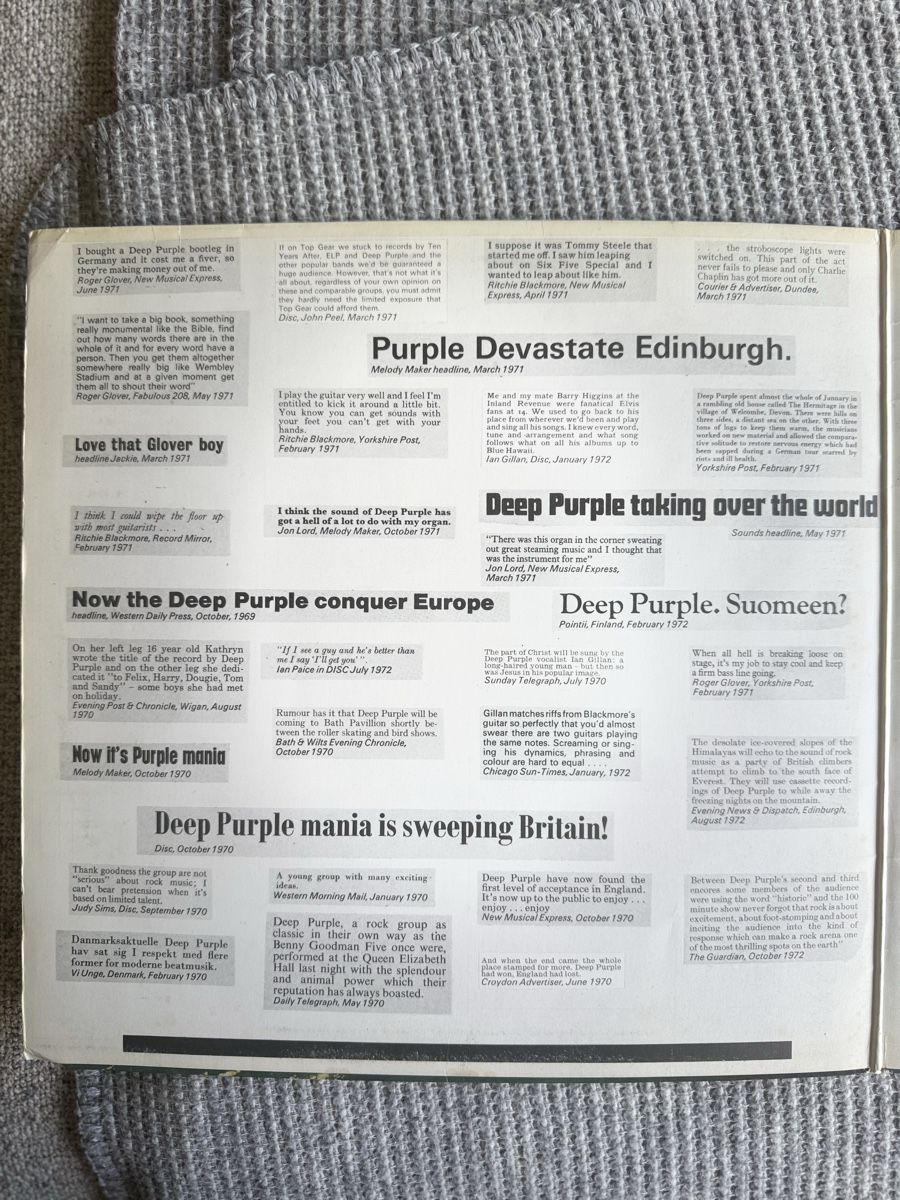Vinyles: Deep Purple - Who Do We Think We Are - LP - 70s – D'occasion à Rorbas par BlackstarRecords 3