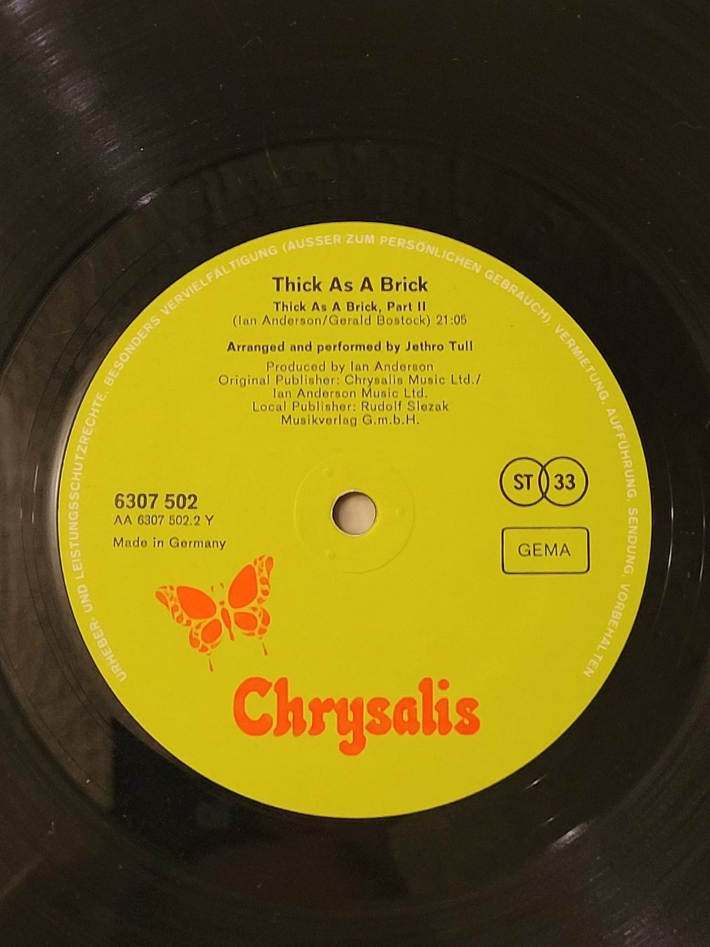 Dischi in vinile: Journal St.Cleve Chronicle 28.01.1972 Jethro Tull – Usato da la Chaux-de-Fonds venduto da Lampe 6