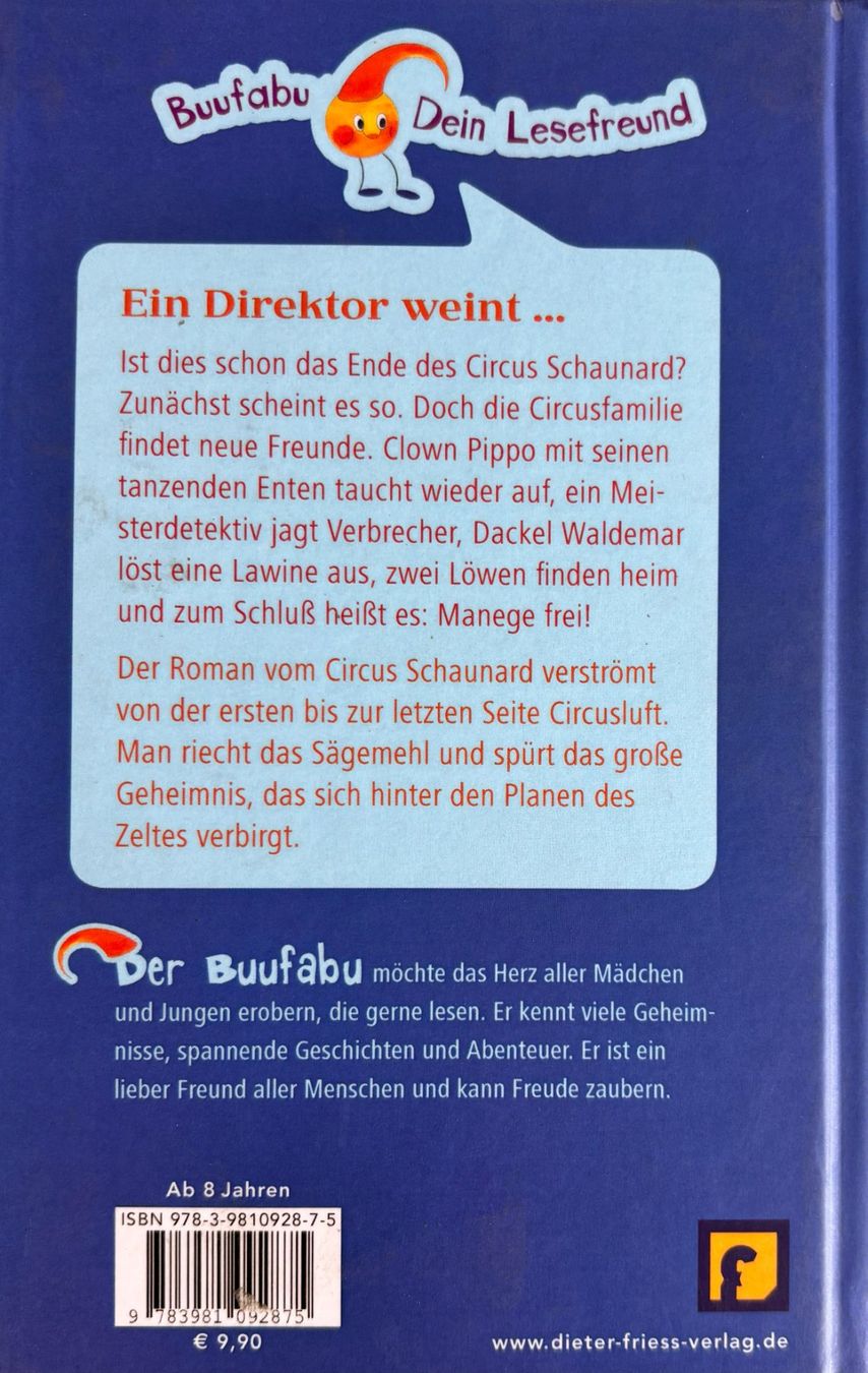 Bücher: Aufregung um den Circus Schaunard – Neu (gemäss Beschreibung) aus Sarnen von Livres 1
