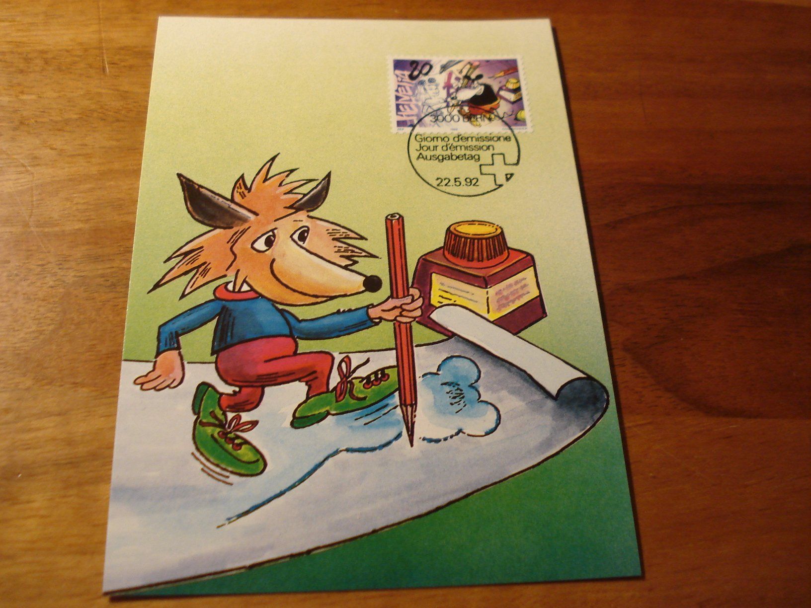 Tous les timbres: Satz Maximumkarten Sondermarken Comic1992 – D'occasion à Niederwil AG par morostahu