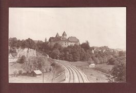 Château de LA SARRAZ - Voie ferrées - 1928