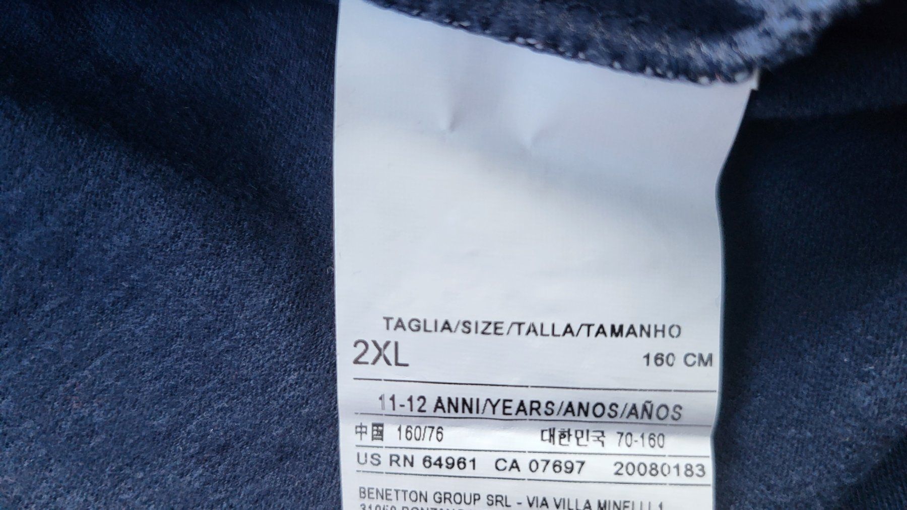Benetton Camicette, T-shirt & Top: Langarmshirt Benetton 12J – Usato da Zürich venduto da Sibetti 1