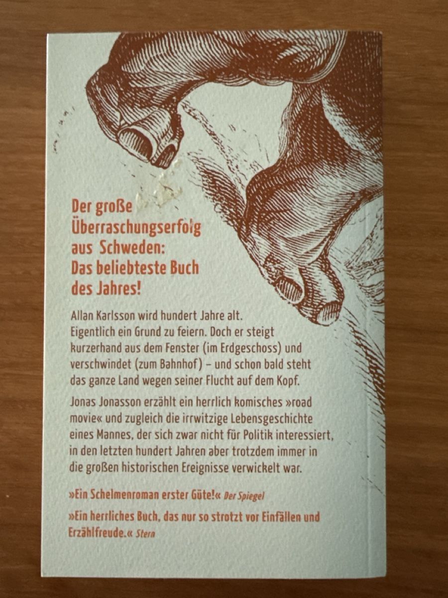Libri: Jonas Jonasson Der Hundertjährige Roman – Usato da Menzengrüt venduto da SC1973 1