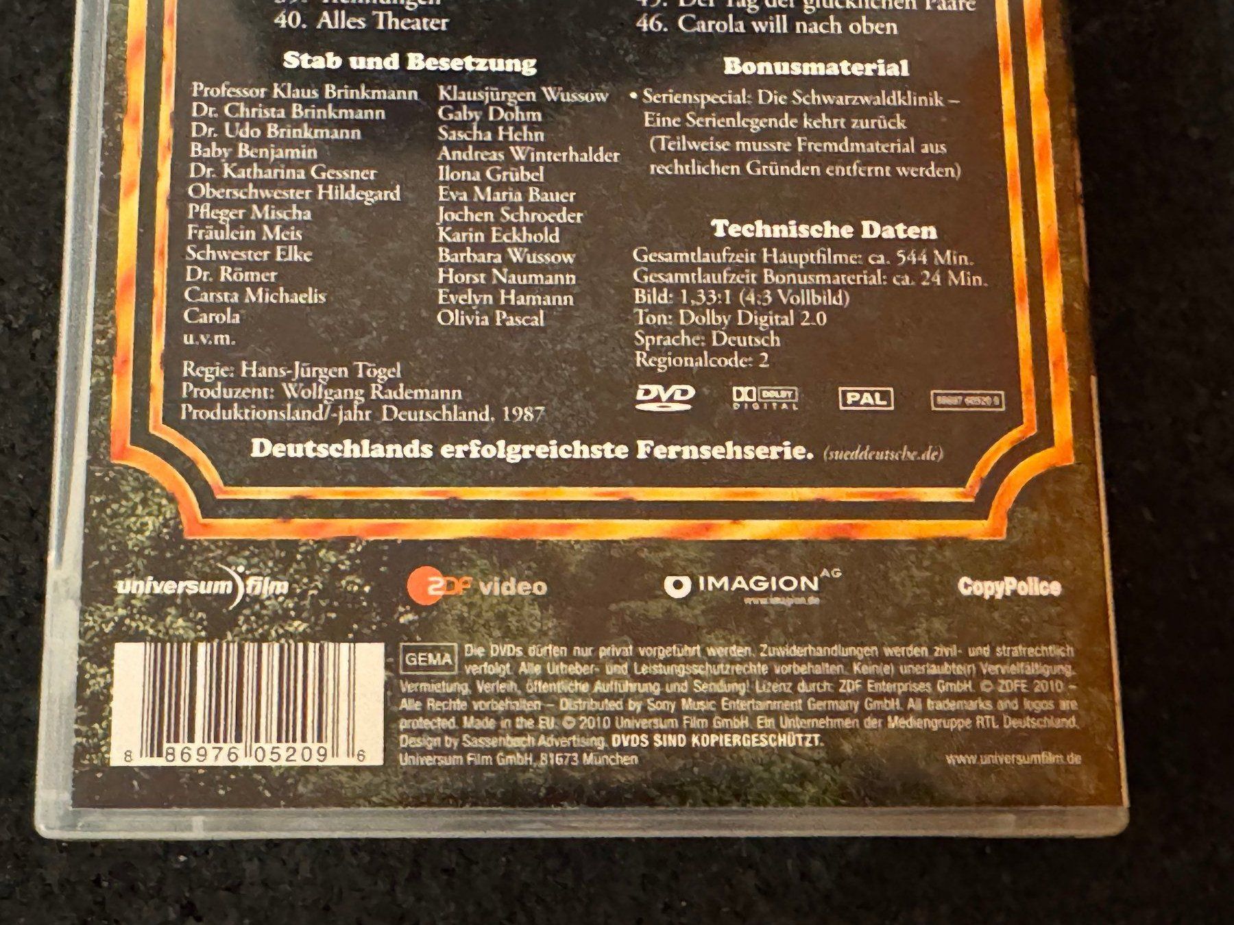 Alle DVDs: Die Schwarzwaldklinik Staffel 4 /4 DVD's DE – Gebraucht aus Fribourg von tschjoly 3