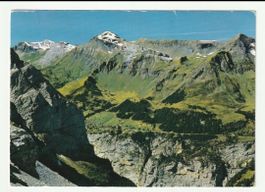 Postkarte 1968 Schilthornbahn, Berner Oberland Panorama