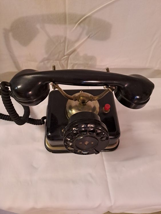 Antikes Bakelit Telefon, Wählscheibe, Rarität 2