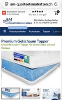AM Gelschaum Topper Premium Plus 180x200cm neuwertig