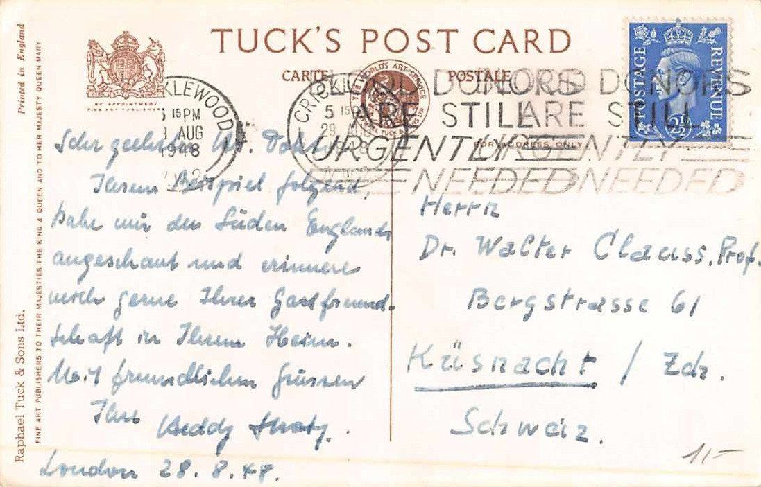 Cartoline postali: 3 uralte Ansichtskarten ENGLAND, u.a. SHAKESPEARE – Usato da Lufingen venduto da TopAnsichtskarten 5