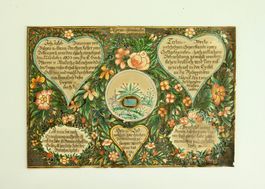 SEGEN SPRÜCHE ZUR HOCHZEIT, SCHWEIZ, VOLKSKUNST 1833.