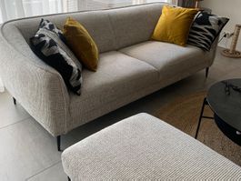 Canapé 3 places et pouf comme neuf