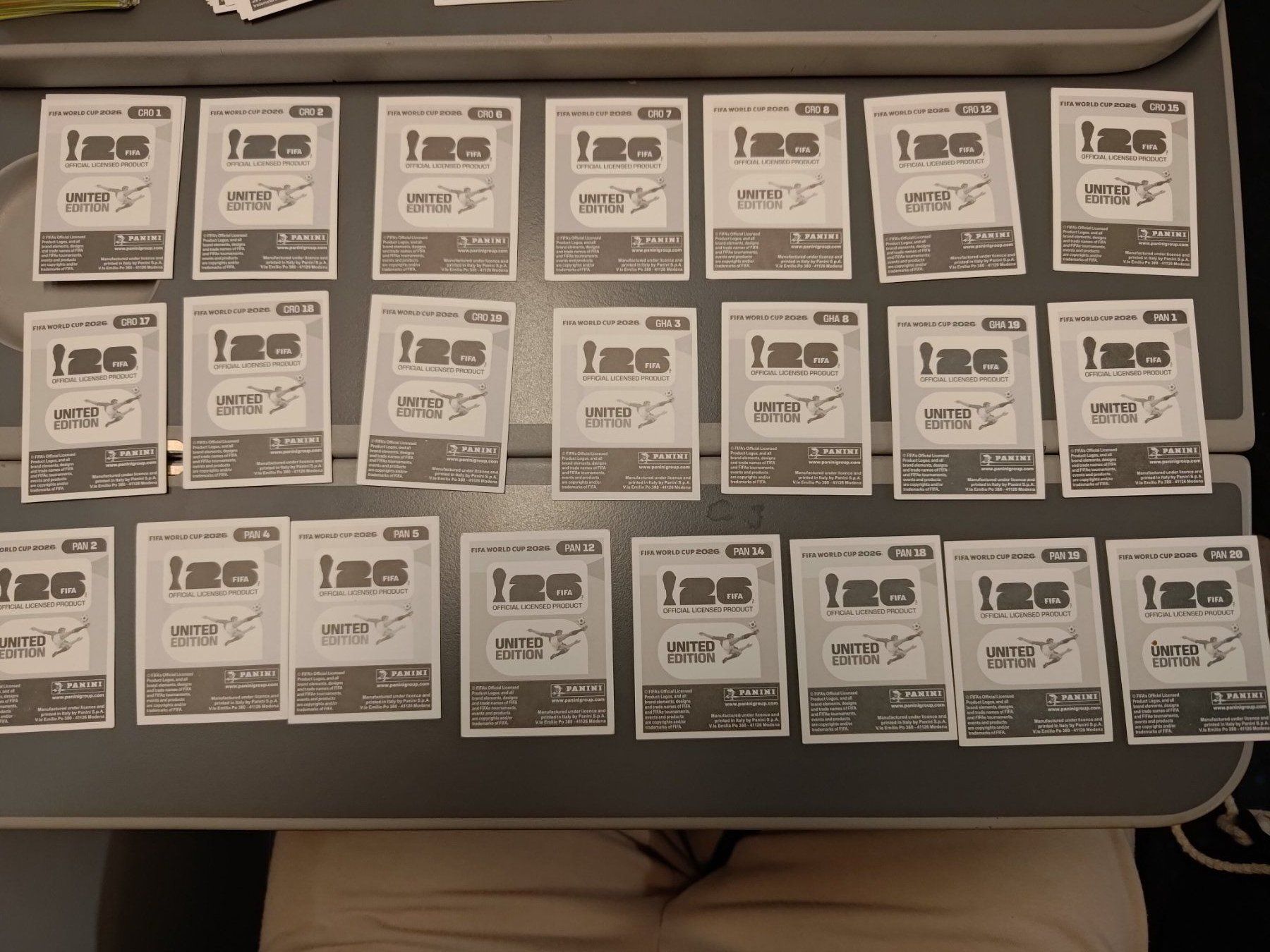 Panini Carte collezionabili: Panini 2026 - SET CRO, GHA, PAN – Nuovo (secondo la descrizione) da Bern venduto da Nicolaro