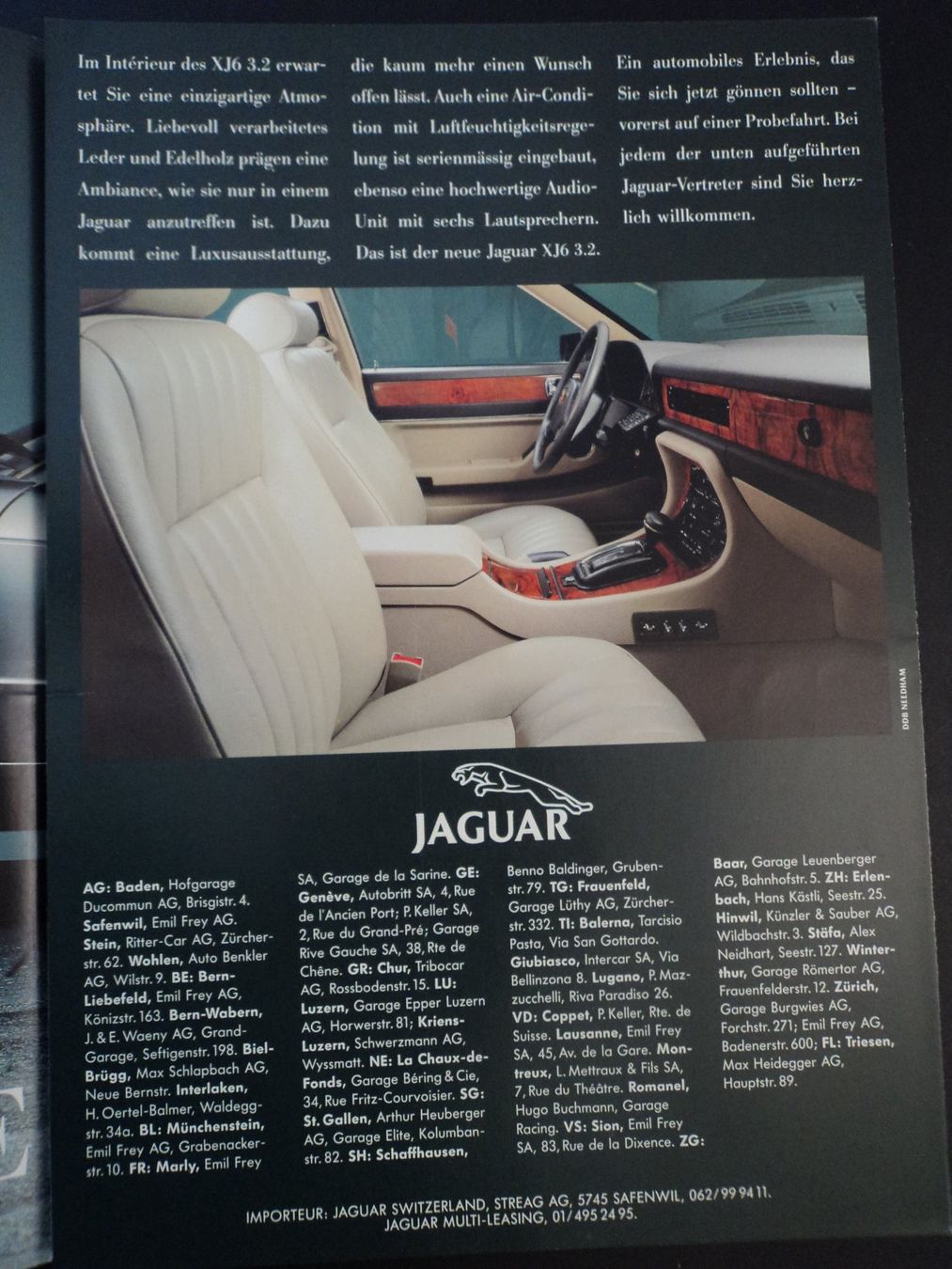 Jaguar Documenti: Prospekt Jaguar XJ6 3.2 – Usato da Schwarzenburg venduto da modelCARama 2