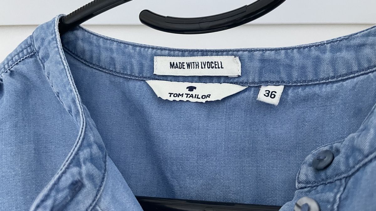 Tom Tailor Camicette: Tom Tailor Jeansbluse Lyocell blau Grösse 36 – Nuovo (secondo la descrizione) da Bettingen venduto da Majvi 2