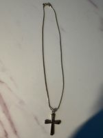 Silberkette mit Kreuz , 40cm, 2,5cm/3cm