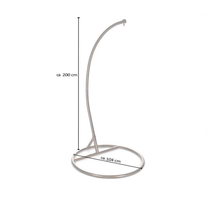 Poltrone pensili da giardino: 10621 - Polyrattan Hängesessel CUBA - Nur Gestell – Nuovo e nell'imballaggio originale da Wallenwil venduto da toesstal-vertrieb 3