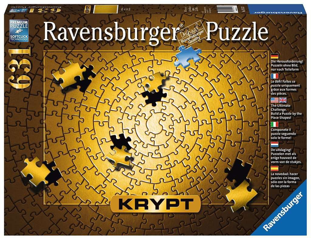 Ravensburger Puzzle: Ravensburger 631 Teile Puzzle Krypt Metallic gold – Nuovo e nell'imballaggio originale da Oensingen venduto da Liquidations-Shop
