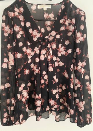 Michael Kors, raffinierte halbtransparente Bluse, Grösse XS