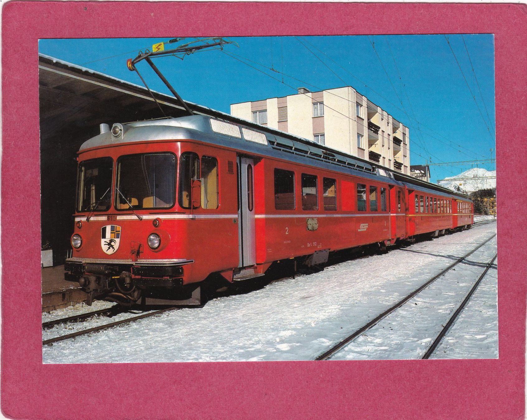 Ansichtskarten: Rhätische Bahn Pendelzug  Be 4/4 – Gebraucht aus Herisau von Lisegrat2008