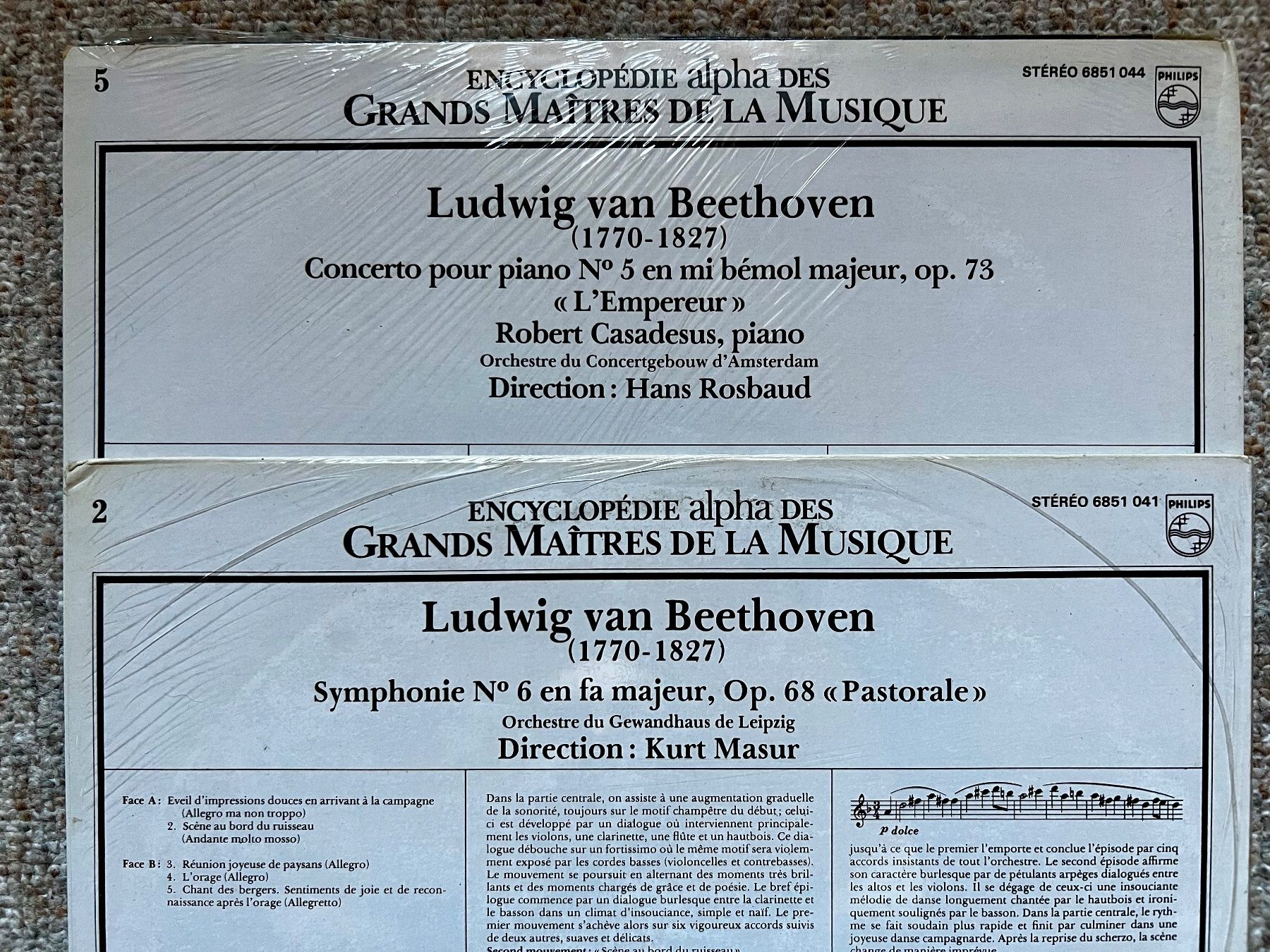 Dischi in vinile: 7 LPs NEU & ORGV. Les Grands Compositeurs     BACH BEETHOVEN – Nuovo e nell'imballaggio originale da Unterseen venduto da vinylmore 9