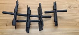 Bolzenriegel schwarz matt 4 Stück