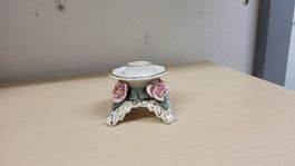 Schöner Porzellan Kerzenständer, Verziert, Vintage, Shabby