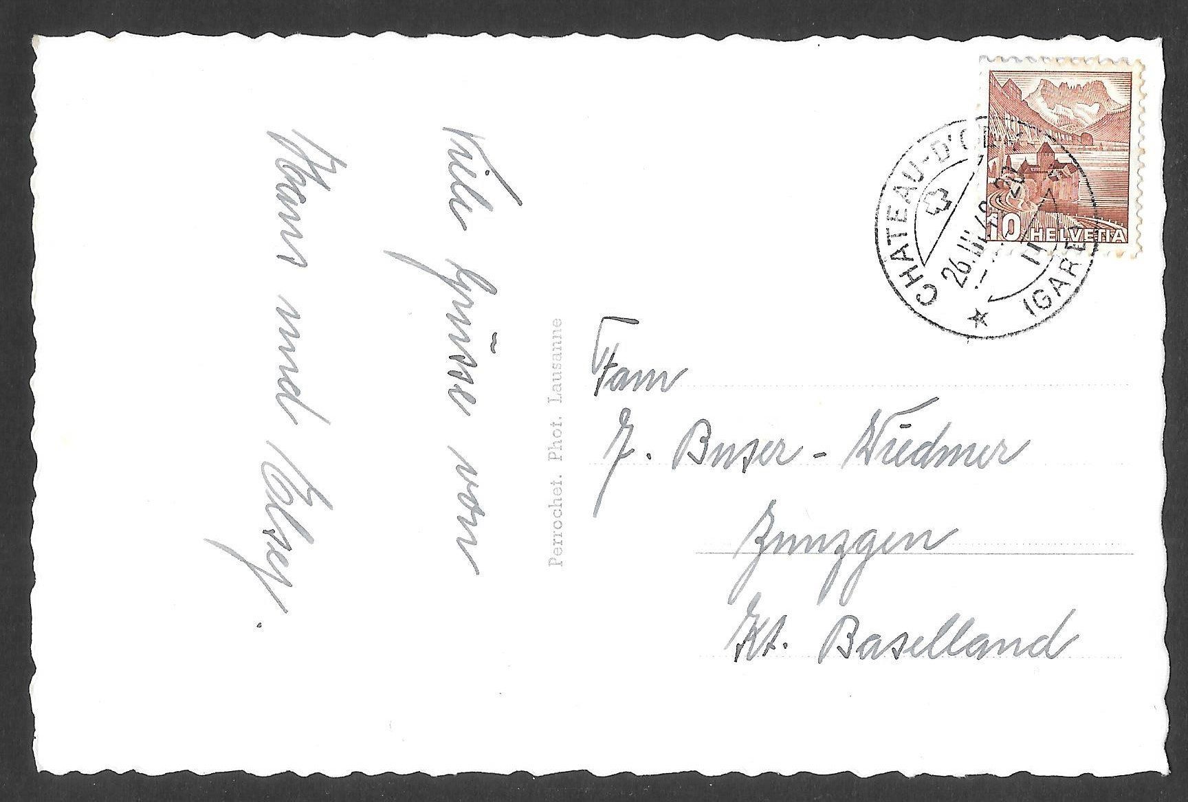 Cartoline postali: Château - d'Oex Pierreuse – Usato da Olten venduto da clotaldi 1