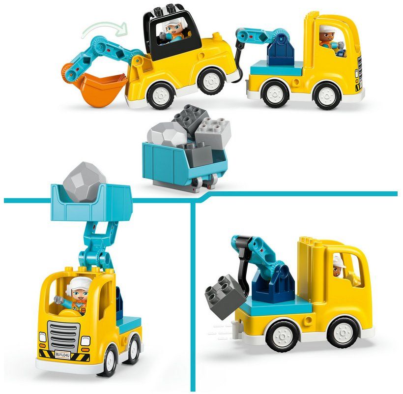 Lego Kit di costruzioni: LEGO DUPLO 10475 Town Baufahrzeuge - 3-in-1-Set – Nuovo e nell'imballaggio originale da Oensingen venduto da Liquidations-Shop 1