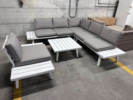 Gartenlounge Alu 5-tlg ink. Sessel